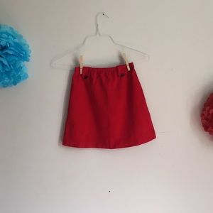 Cute Red Mini Skirt
